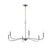 Myhouse Lighting Progress Lighting - P400463-009 - Six Light Chandelier - Ilia - Brushed Nickel