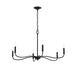 Myhouse Lighting Progress Lighting - P400463-31M - Six Light Chandelier - Ilia - Matte Black