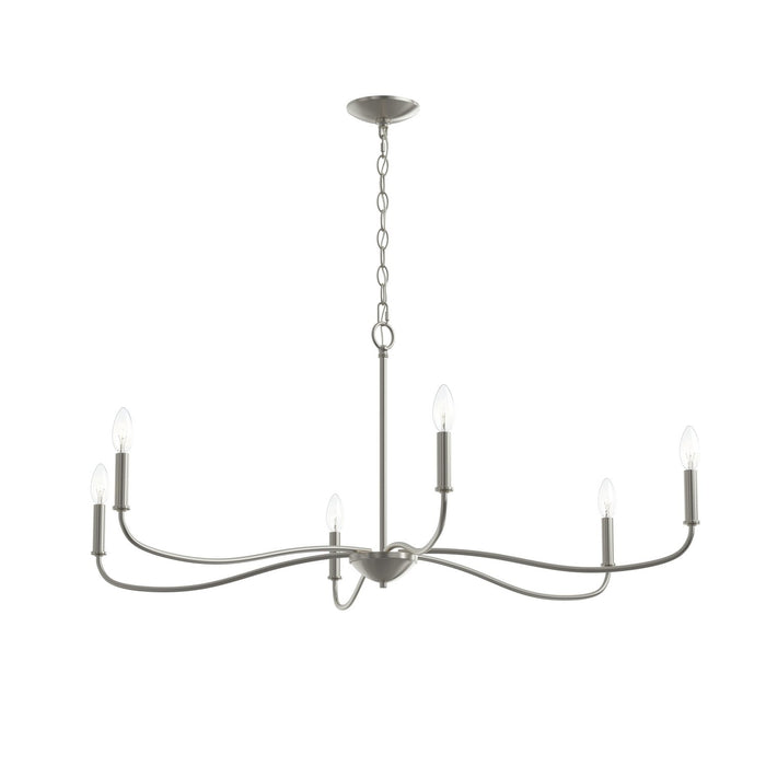 Myhouse Lighting Progress Lighting - P400464-009 - Six Light Chandelier - Ilia - Brushed Nickel