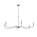 Myhouse Lighting Progress Lighting - P400464-009 - Six Light Chandelier - Ilia - Brushed Nickel