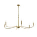 Myhouse Lighting Progress Lighting - P400464-191 - Six Light Chandelier - Ilia - Brushed Gold