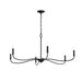 Myhouse Lighting Progress Lighting - P400464-31M - Six Light Chandelier - Ilia - Matte Black