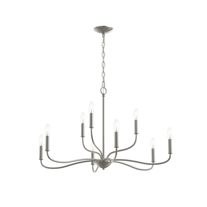 Myhouse Lighting Progress Lighting - P400465-009 - Nine Light Chandelier - Ilia - Brushed Nickel