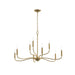Myhouse Lighting Progress Lighting - P400465-191 - Nine Light Chandelier - Ilia - Brushed Gold