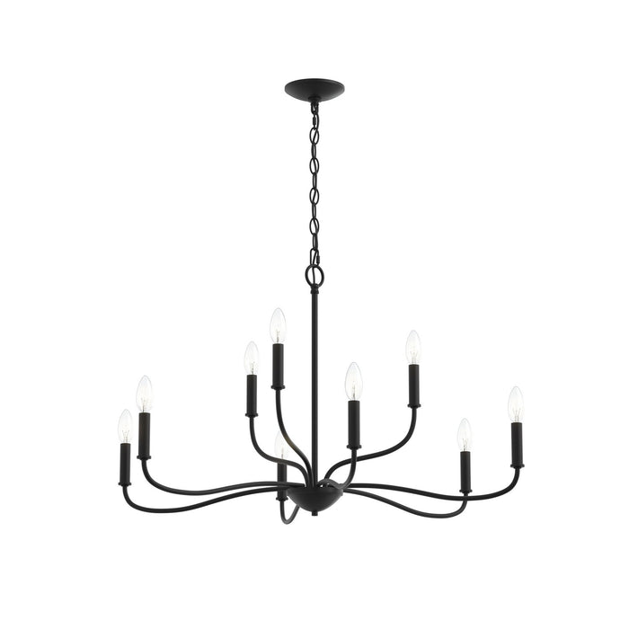 Myhouse Lighting Progress Lighting - P400465-31M - Nine Light Chandelier - Ilia - Matte Black