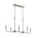 Myhouse Lighting Progress Lighting - P400466-009 - Six Light Linear Chandelier - Ilia - Brushed Nickel