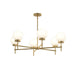 Myhouse Lighting Progress Lighting - P400469-191 - Six Light Chandelier - Rigsby - Brushed Gold