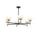 Myhouse Lighting Progress Lighting - P400469-319 - Six Light Chandelier - Rigsby - Matte Black and Brushed Gold