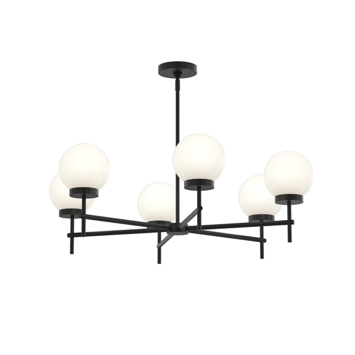 Myhouse Lighting Progress Lighting - P400469-31M - Six Light Chandelier - Rigsby - Matte Black