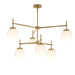 Myhouse Lighting Progress Lighting - P400470-191 - Six Light Chandelier - Rigsby - Brushed Gold