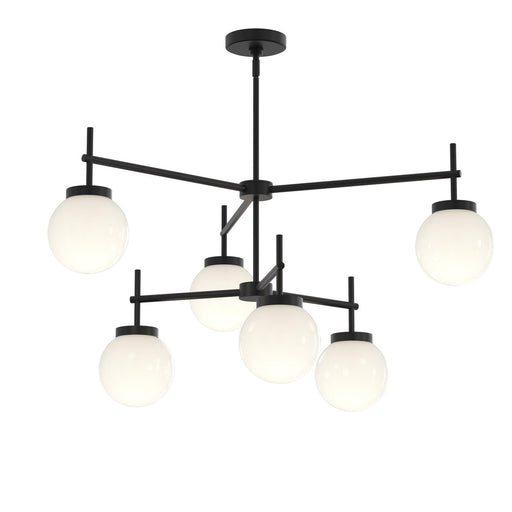 Myhouse Lighting Progress Lighting - P400470-31M - Six Light Chandelier - Rigsby - Matte Black