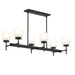 Myhouse Lighting Progress Lighting - P400471-31M - Six Light Linear Chandelier - Rigsby - Matte Black