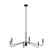 Myhouse Lighting Progress Lighting - P400472-31M - Six Light Chandelier - Pilar - Matte Black