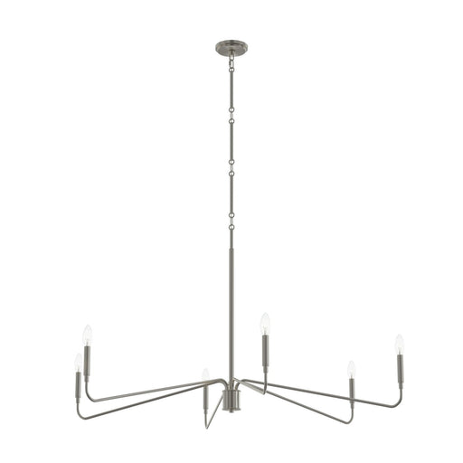 Myhouse Lighting Progress Lighting - P400473-009 - Six Light Chandelier - Pilar - Brushed Nickel