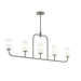 Myhouse Lighting Progress Lighting - P400476-009 - Five Light Linear Chandelier - Mack - Brushed Nickel