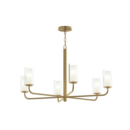 Myhouse Lighting Progress Lighting - P400477-191 - Six Light Chandelier - Mack - Brushed Gold