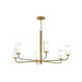 Myhouse Lighting Progress Lighting - P400477-191 - Six Light Chandelier - Mack - Brushed Gold