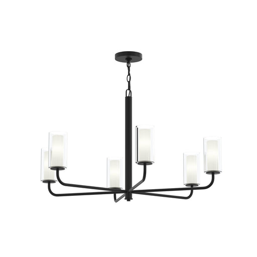Myhouse Lighting Progress Lighting - P400477-31M - Six Light Chandelier - Mack - Matte Black