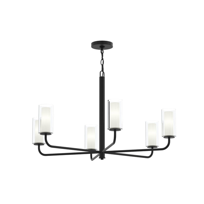 Myhouse Lighting Progress Lighting - P400477-31M - Six Light Chandelier - Mack - Matte Black
