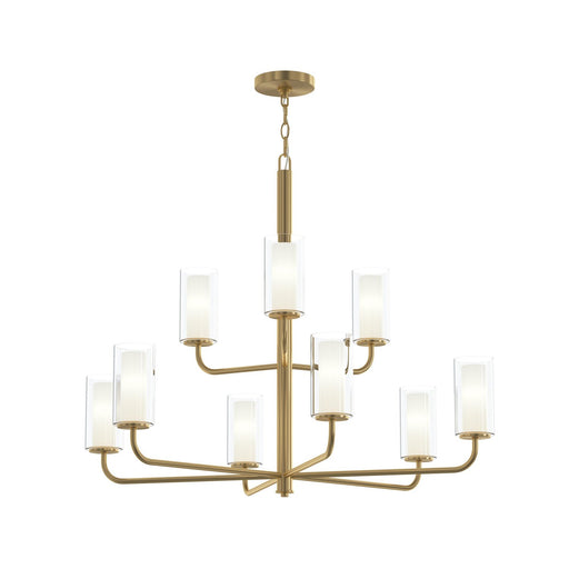 Myhouse Lighting Progress Lighting - P400478-191 - Nine Light Chandelier - Mack - Brushed Gold
