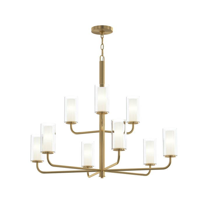 Myhouse Lighting Progress Lighting - P400478-191 - Nine Light Chandelier - Mack - Brushed Gold