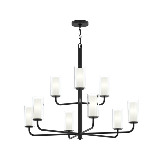 Myhouse Lighting Progress Lighting - P400478-31M - Nine Light Chandelier - Mack - Matte Black