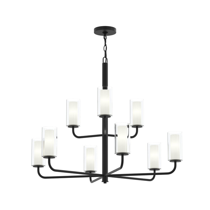Myhouse Lighting Progress Lighting - P400478-31M - Nine Light Chandelier - Mack - Matte Black