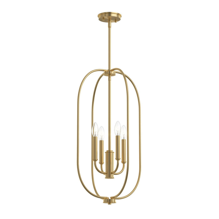 Myhouse Lighting Progress Lighting - P500510-191 - Four Light Foyer Pendant - Reines - Brushed Gold