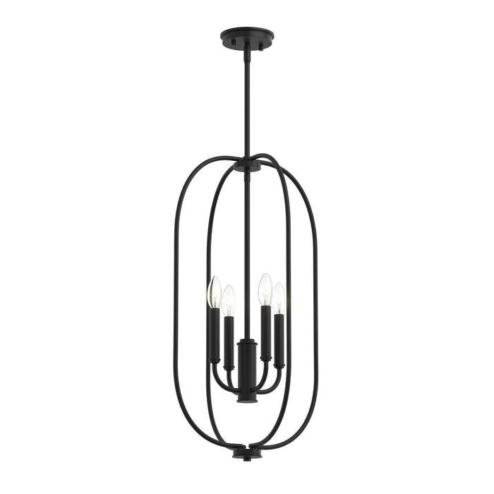 Myhouse Lighting Progress Lighting - P500510-31M - Four Light Foyer Pendant - Reines - Matte Black