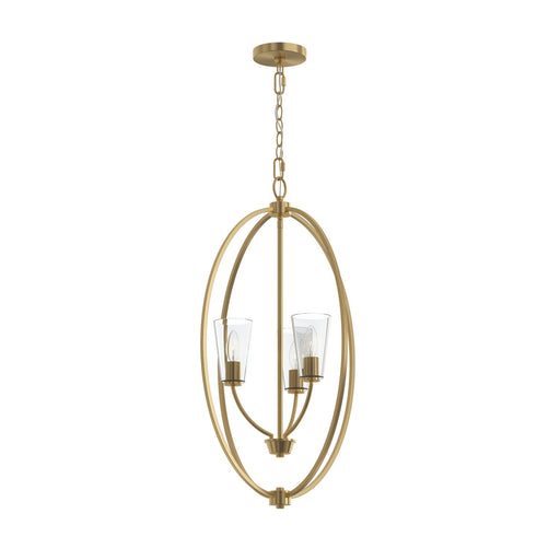 Myhouse Lighting Progress Lighting - P500512-191 - Three Light Foyer Pendant - Jheni - Brushed Gold
