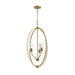 Myhouse Lighting Progress Lighting - P500512-191 - Three Light Foyer Pendant - Jheni - Brushed Gold