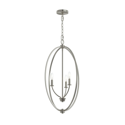 Myhouse Lighting Progress Lighting - P500513-009 - Three Light Foyer Pendant - Jheni - Brushed Nickel