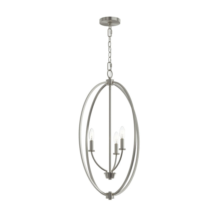 Myhouse Lighting Progress Lighting - P500513-009 - Three Light Foyer Pendant - Jheni - Brushed Nickel