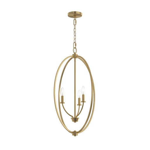 Myhouse Lighting Progress Lighting - P500513-191 - Three Light Foyer Pendant - Jheni - Brushed Gold