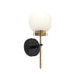 Myhouse Lighting Progress Lighting - P710157-319 - One Light Wall Sconce - Rigsby - Matte Black and Brushed Gold