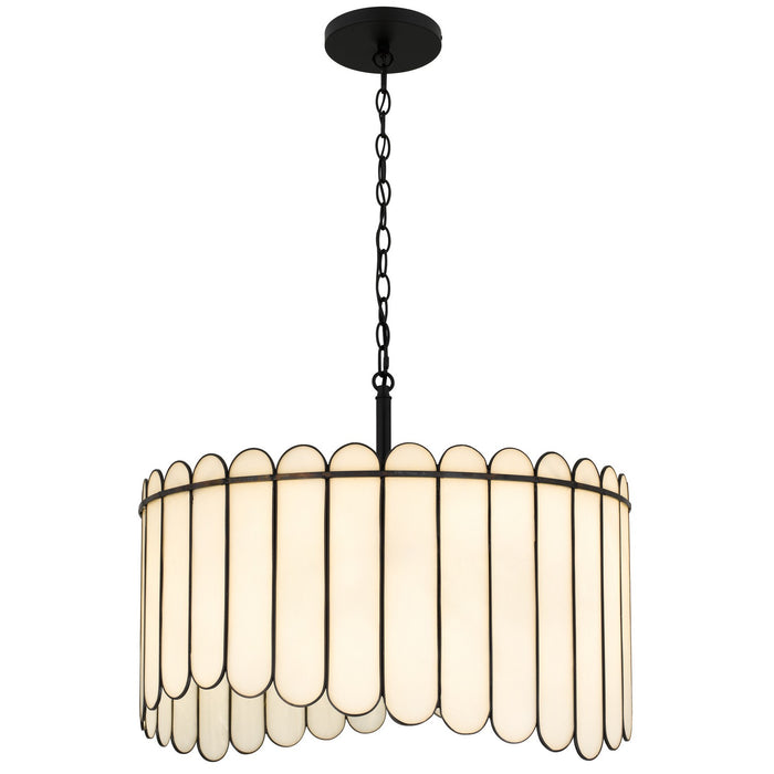 Myhouse Lighting Quoizel - ANN2824MBK - Four Light Pendant - Annabelle - Matte Black