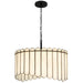 Myhouse Lighting Quoizel - ANN2824MBK - Four Light Pendant - Annabelle - Matte Black