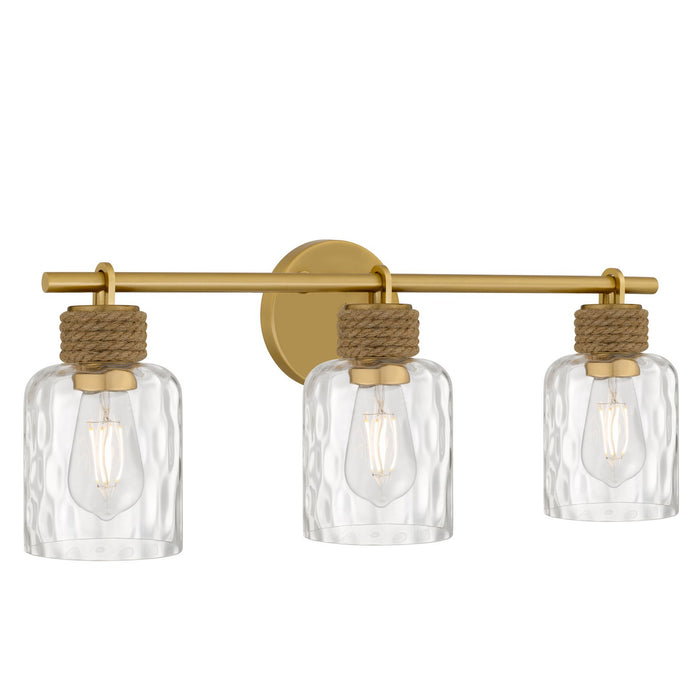 Myhouse Lighting Quoizel - BTC8624BRG - Three Light Vanity - Baltic - Brushed Gold
