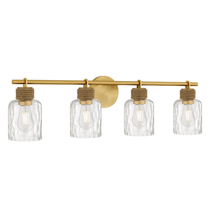 Myhouse Lighting Quoizel - BTC8634BRG - Four Light Vanity - Baltic - Brushed Gold