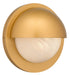 Myhouse Lighting Quoizel - HARL8408NWS - LED Outdoor Wall Lantern - Harlowe - Nouveau Painted Weathered Brass