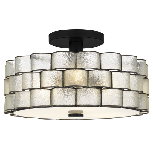 Myhouse Lighting Quoizel - RORY1716MBK - Three Light Semi-Flush Mount - Rory - Matte Black