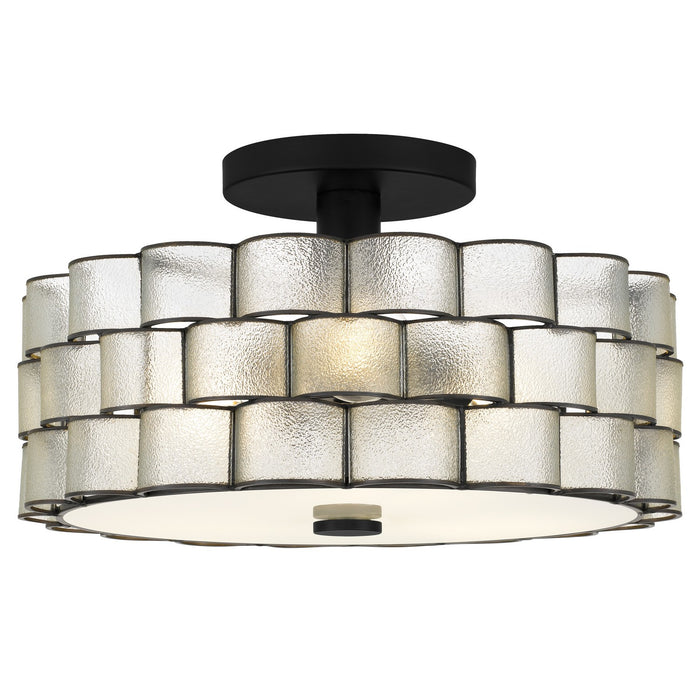 Myhouse Lighting Quoizel - RORY1716MBK - Three Light Semi-Flush Mount - Rory - Matte Black