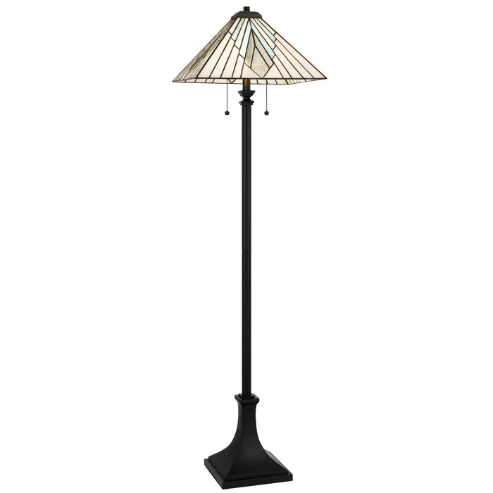 Myhouse Lighting Quoizel - TFDV9363MBK - Two Light Floor Lamp - Duvane - Matte Black