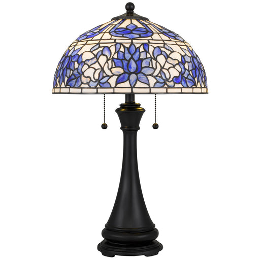 Myhouse Lighting Quoizel - TFNR6325MBK - Two Light Table Lamp - Wisteria Bloom - Matte Black