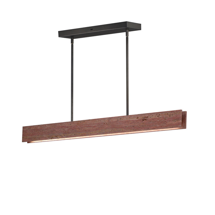 Myhouse Lighting ET2 - E26266-RLGM - LED Linear Pendant - Lintel - Rosso Laterite / Gunmetal