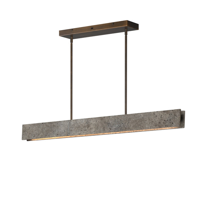 Myhouse Lighting ET2 - E26266-TTVBZ - LED Linear Pendant - Lintel - Titanium Travertine / Bronze