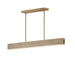 Myhouse Lighting ET2 - E26266-TVNAB - LED Linear Pendant - Lintel - Travertine / Natural Aged Brass