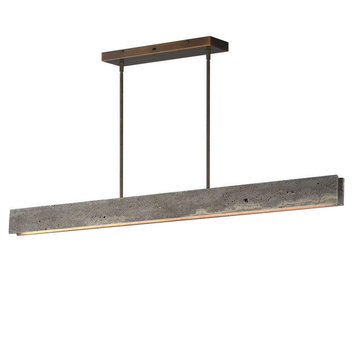 Myhouse Lighting ET2 - E26268-TTVBZ - LED Linear Pendant - Lintel - Titanium Travertine / Bronze