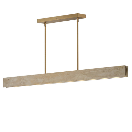 Myhouse Lighting ET2 - E26268-TVNAB - LED Linear Pendant - Lintel - Travertine / Natural Aged Brass