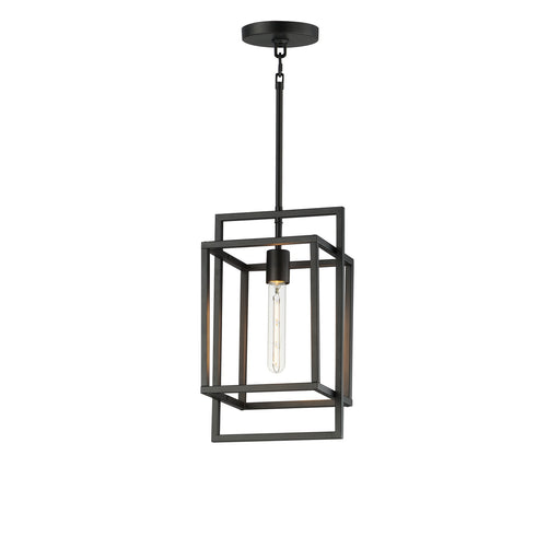 Myhouse Lighting Maxim - 10411BK - One Light Pendant - Gridline - Black